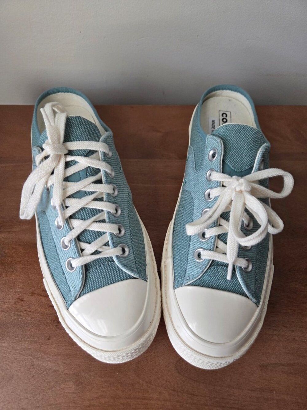 NWOB CONVERSE CHUCK TAYLOR SKY BLUE MULES SNEAKERS SIZE 9 WMN 7 MENS - Picture 3 of 16